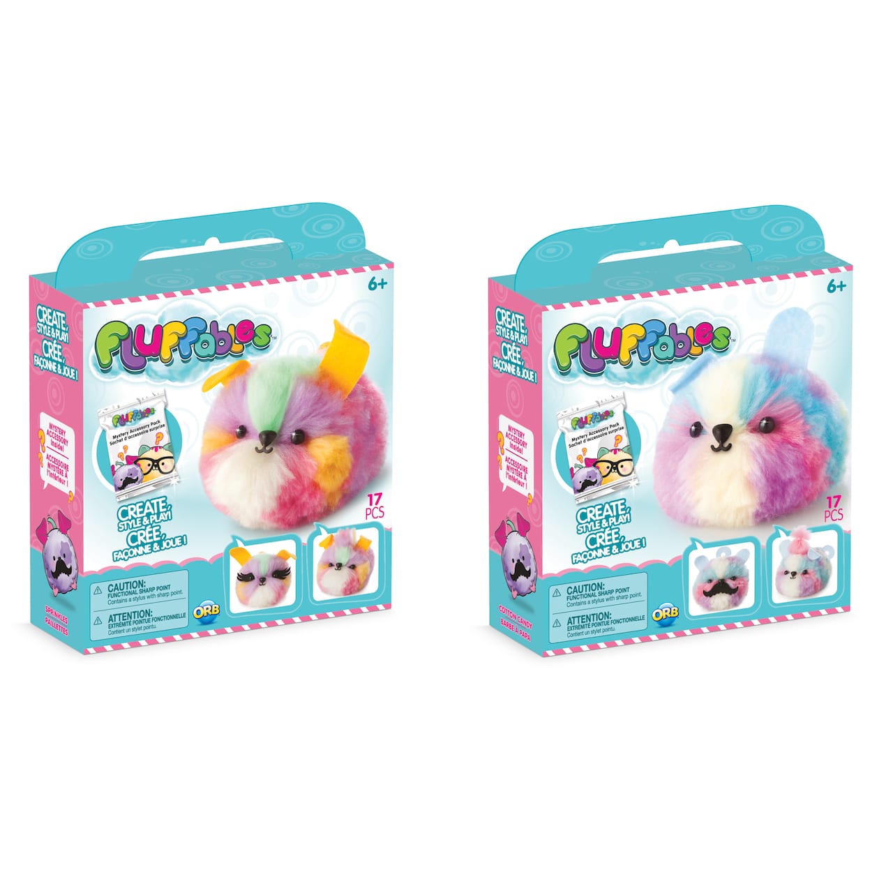Assortiment d’animaux en peluche mystère Fluffables, 1 unité